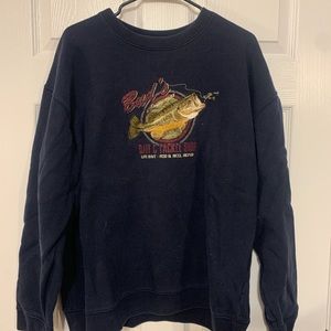 Vintage Croft & Barrow Embroidered Crew Neck Sweater